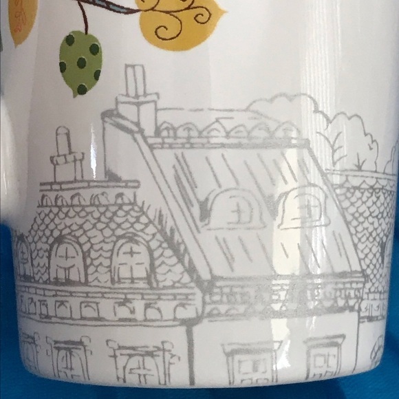 NWOT - Enchanted Woods 222 Fifth Mug Cartoon Style French Owls & Paris Skyline - Picture 6 of 16